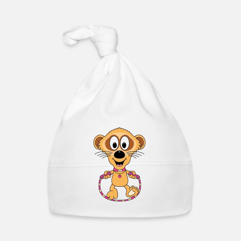 SPRINGSEIL - ERDMÄNNCHEN - SEILSPRINGEN - BABY Baby Bio-Mütze