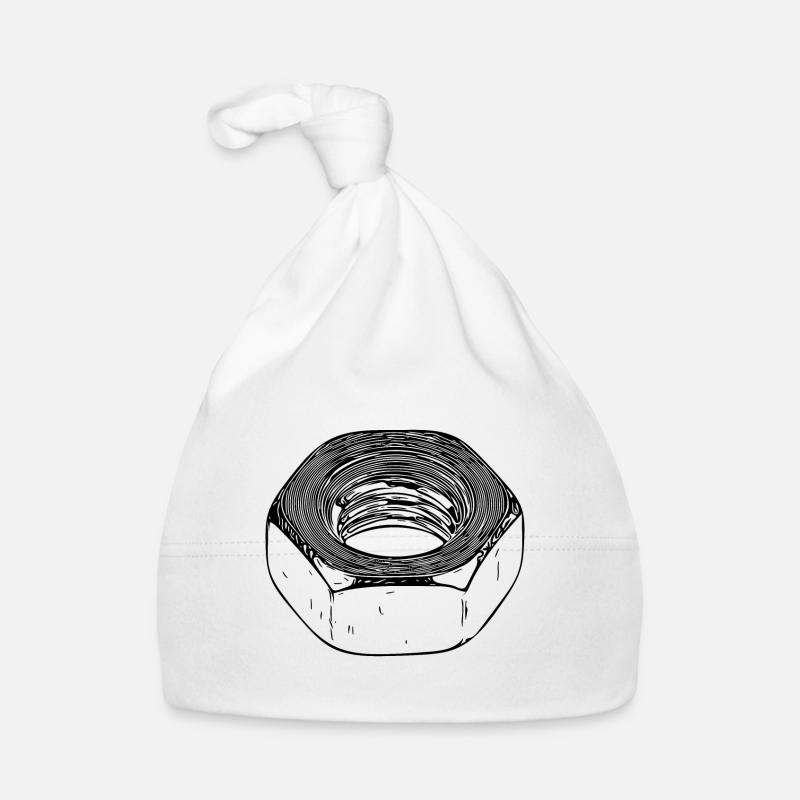 Écrou à vis avec surface vintage Bonnet bio Bébé
