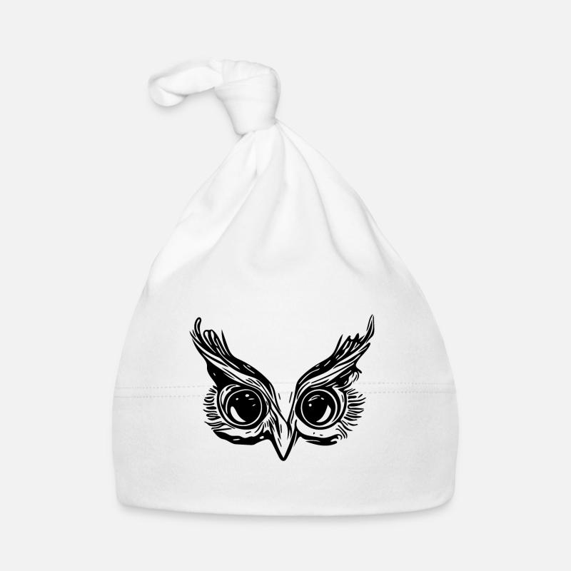 Cute Owl Eyes - Owl Beak Organic Baby Cap