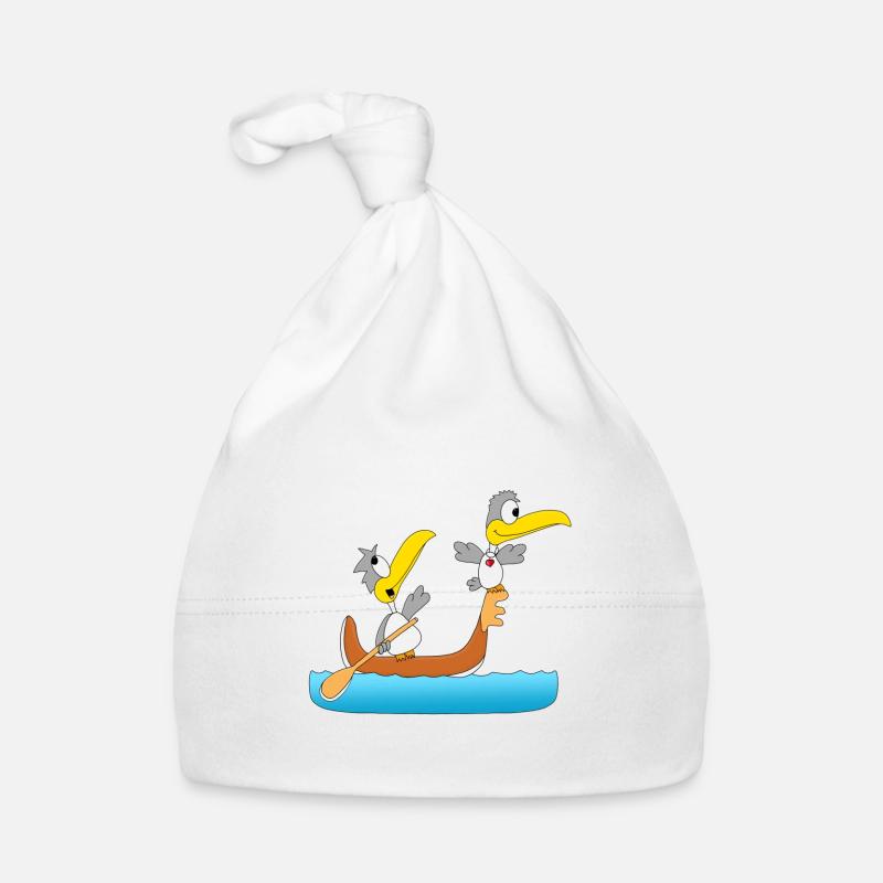 MÖWEN - BOOT - SCHIFF - GONDOLIERE - LIEBE Baby Bio-Mütze