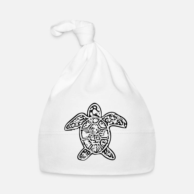 Vintage abstrakte Schildkröte Baby Bio-Mütze