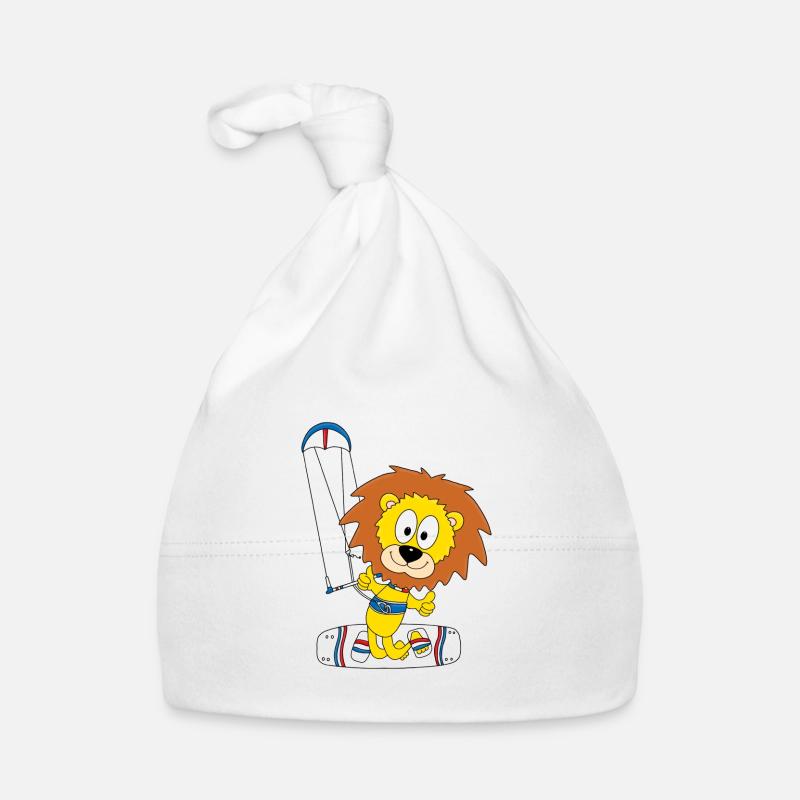 LÖWE - KITER - KITESURFEN - KITE - KITESURFER Baby Bio-Mütze