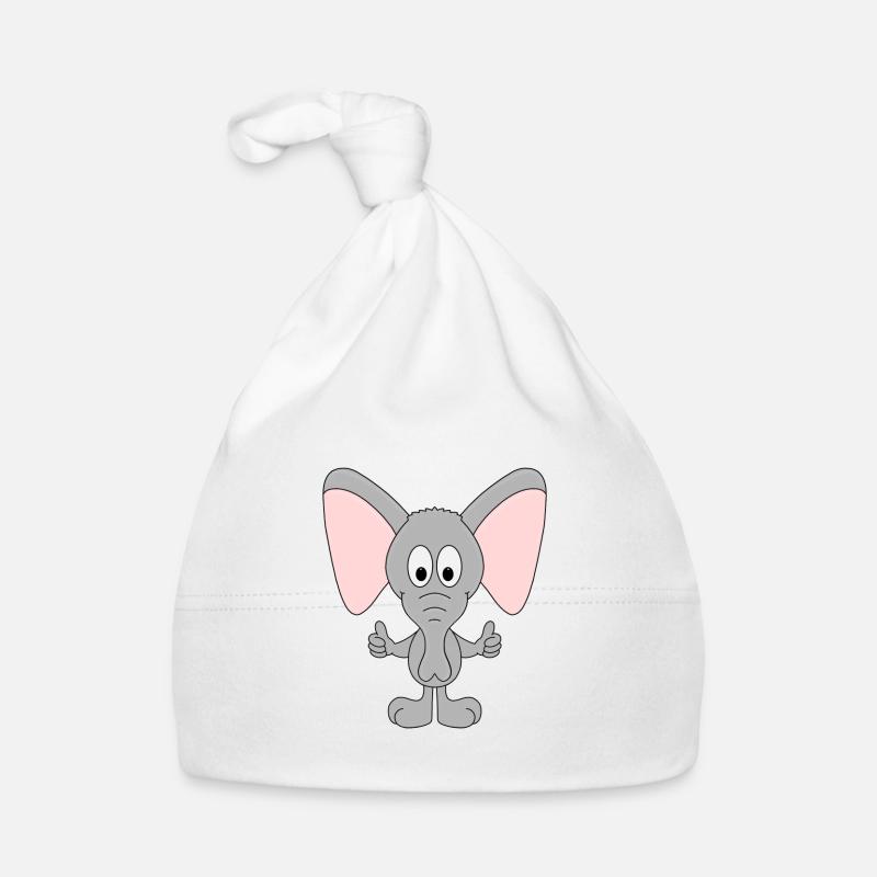ELEFANT - TIER - TIERISCH - GUT - KIND - BABY Baby Bio-Mütze