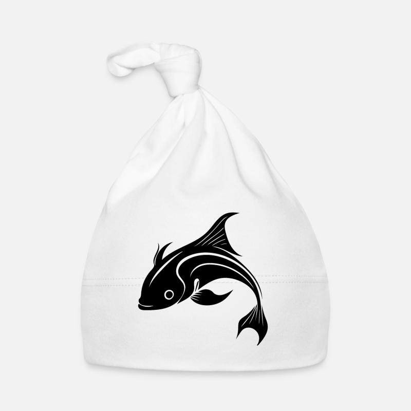 carpe koï - Mignon poisson carpe élégant Bonnet bio Bébé