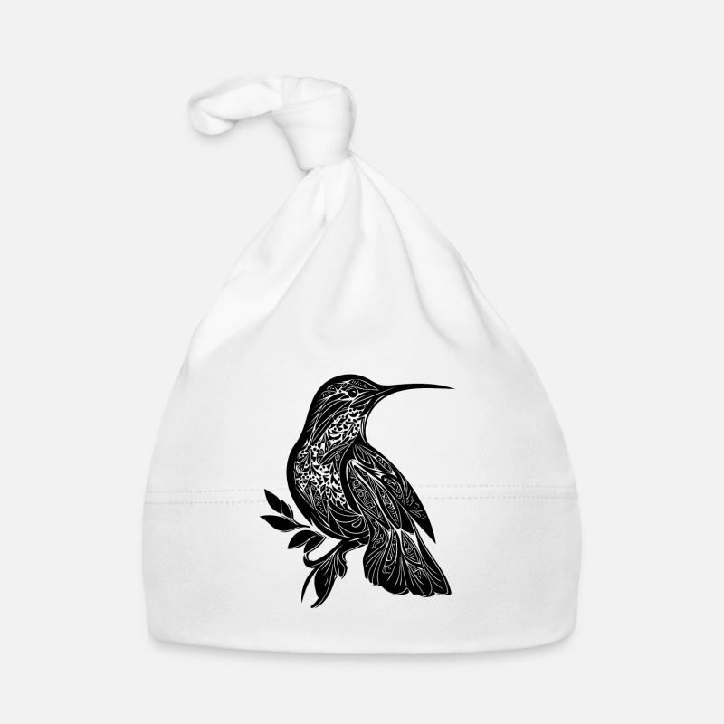 Exotic Tattoo Hummingbird Tribal Style Wing Organic Baby Cap