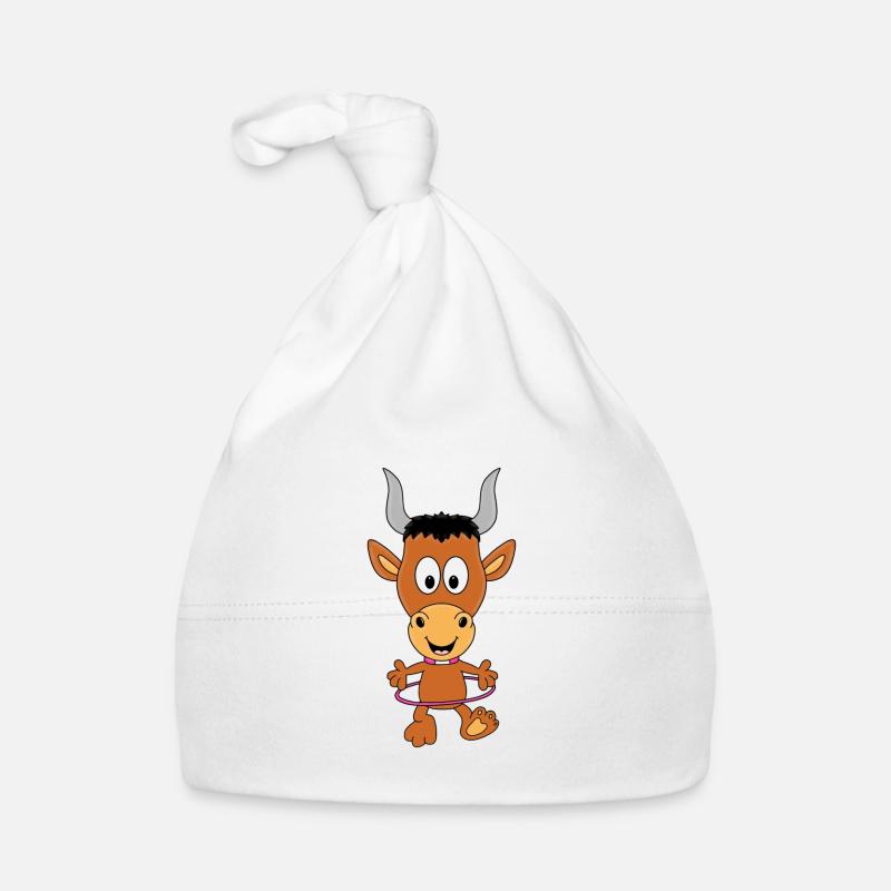 STIER - BULLE - TIER - TIERISCH Baby Bio-Mütze