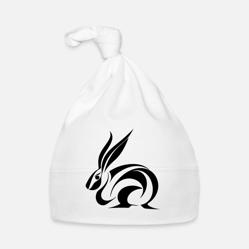 Mignon Lapin Tatouage Petite Ligne Lapin Bonnet bio Bébé