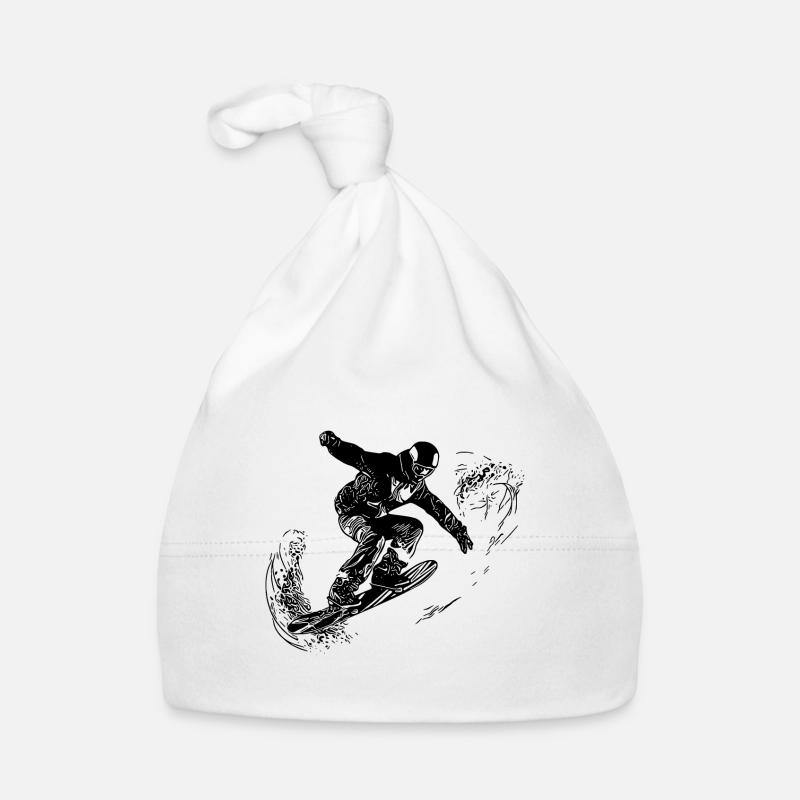 Snowboard Jump Style Eleganter Snowboarding Move Baby Bio-Mütze