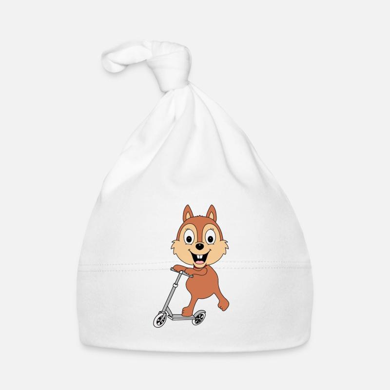 ROLLER - EICHHÖRNCHEN - TIER - KIND - BABY Baby Bio-Mütze