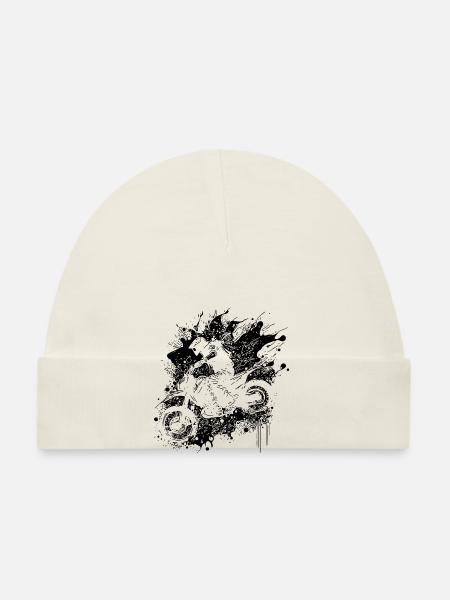 Moto Off-Road Riding Splash Style - Bonnet bio Bébé - blanc - Devant