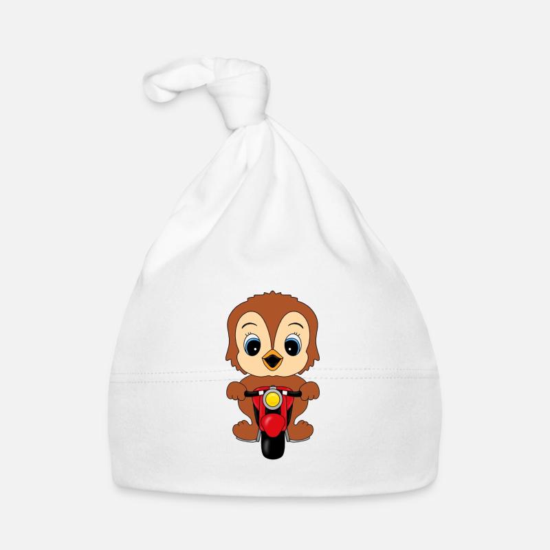 MOTORRAD - VOGEL - TIER - TIERISCH - BIKER Baby Bio-Mütze