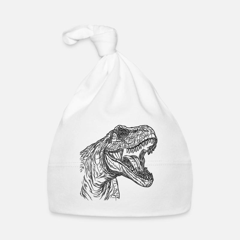 Brüllender T-Rex Dinosaurier Cooles Dino Design Baby Bio-Mütze