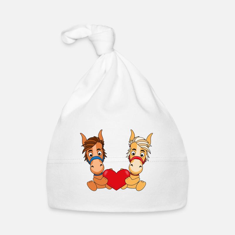 PFERDE - LIEBE Baby Bio-Mütze