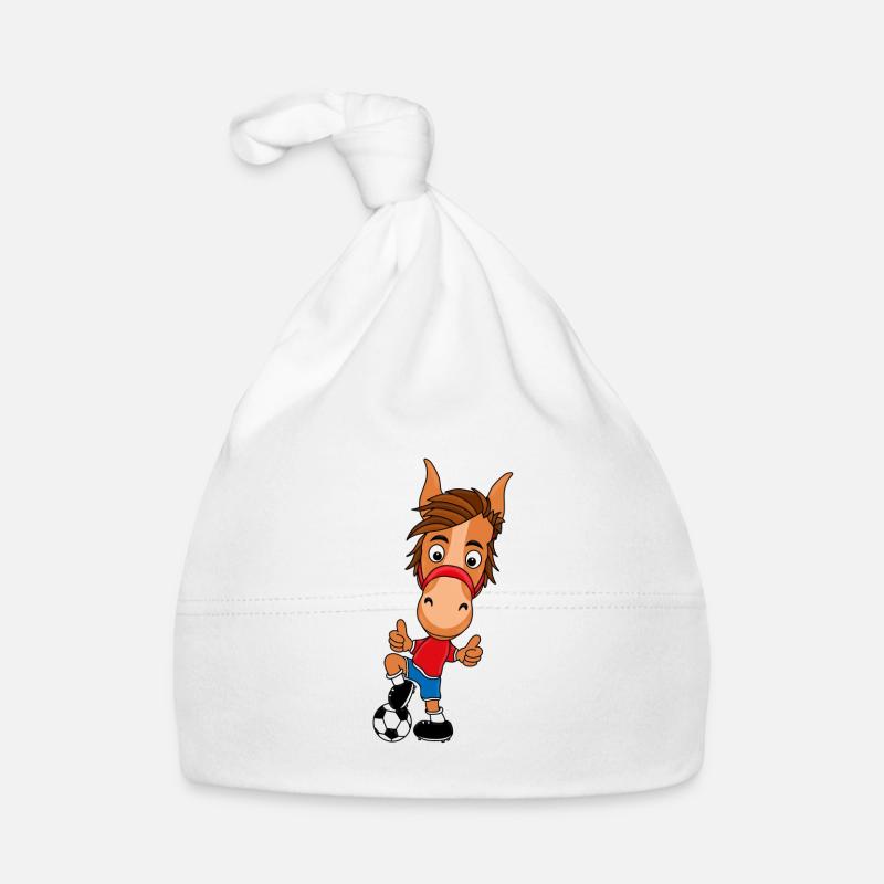 FUßBALL - PFERD Baby Bio-Mütze