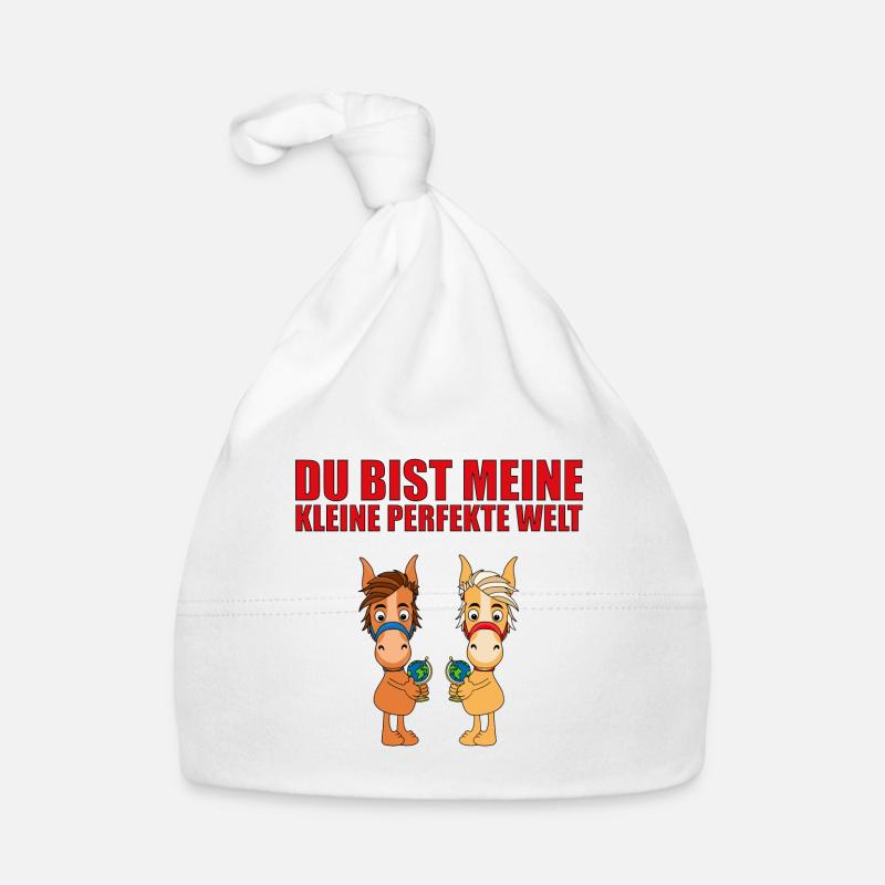 PFERDE - WELT - LIEBE Baby Bio-Mütze