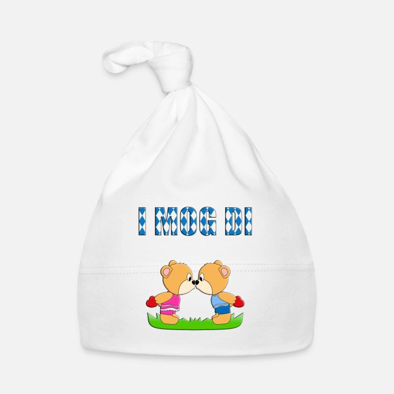 I MOG DI - BÄREN - BÄRCHEN - TEDDY - TEDDYBÄREN Baby Bio-Mütze