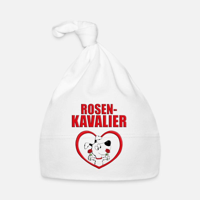 ROSENKAVALIER - ROSEN - BLUMEN - HUND - LIEBE Baby Bio-Mütze