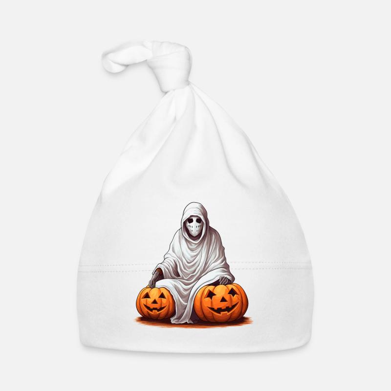 Gruseliger Halloween Horror Kürbis Geist Baby Bio-Mütze