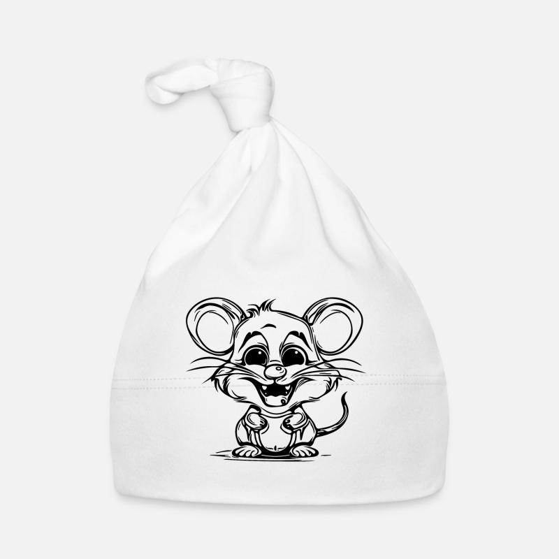 Cute mouse for nature rodent lover Organic Baby Cap