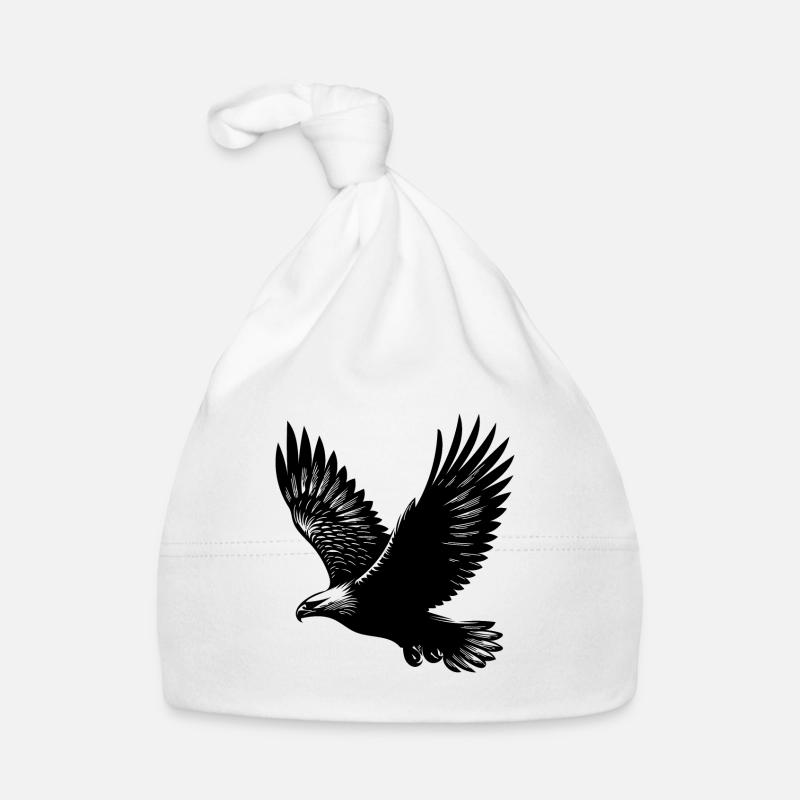 Elegant eagle on huge wings Organic Baby Cap
