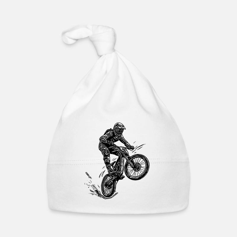 Cooler Radfahrer Mountainbiker Baby Bio-Mütze