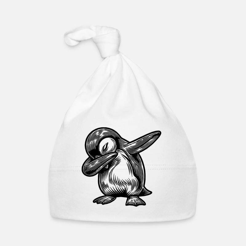 Cool Penguin mignon petit pingouin dabbing Bonnet bio Bébé