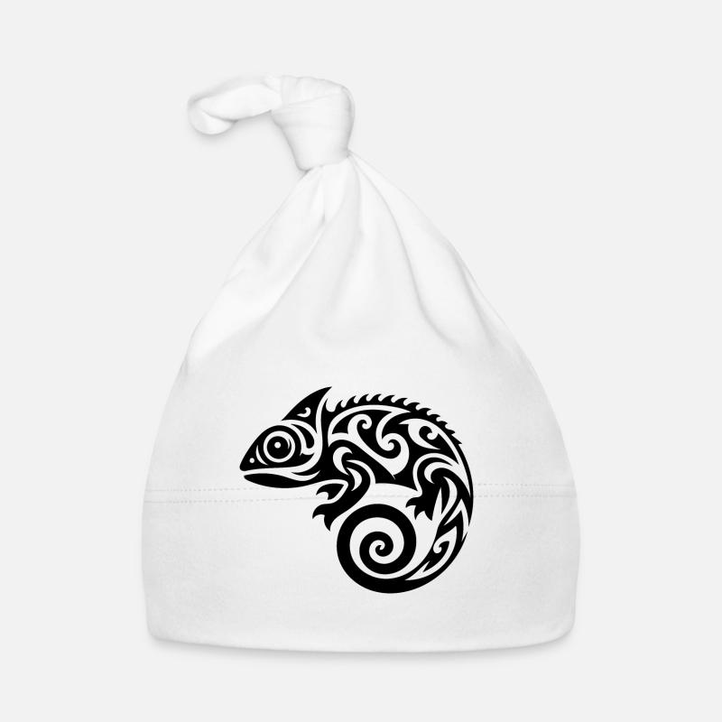Joli petit tatouage caméléon Bonnet bio Bébé