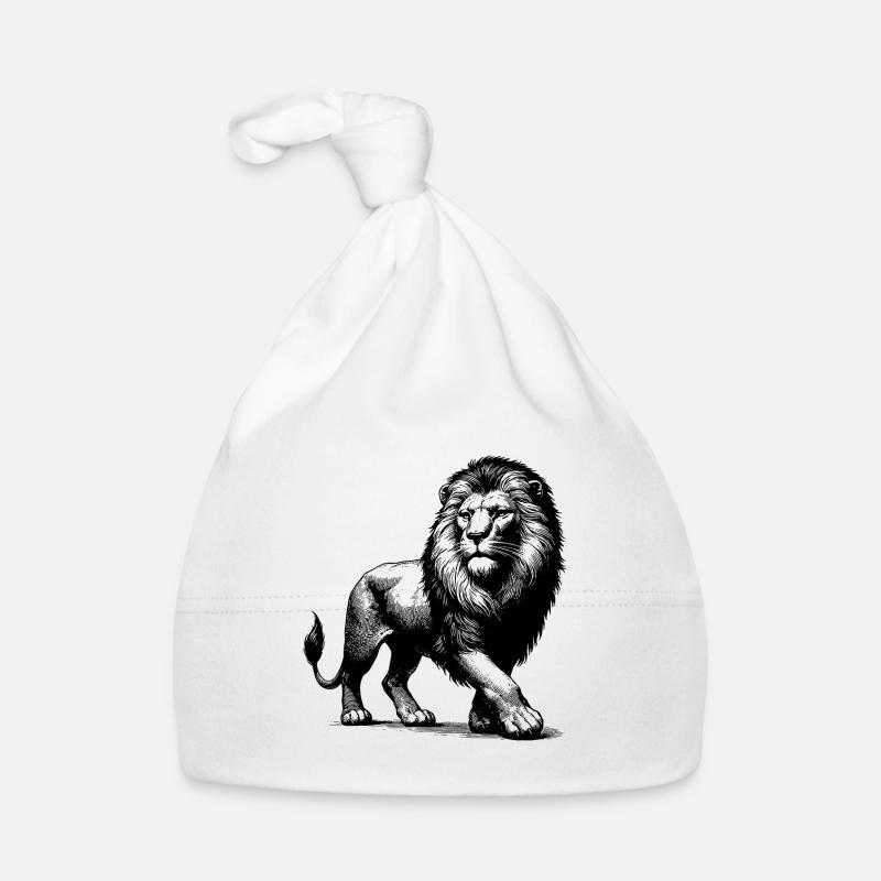 Eleganter stolzer Löwe Baby Bio-Mütze