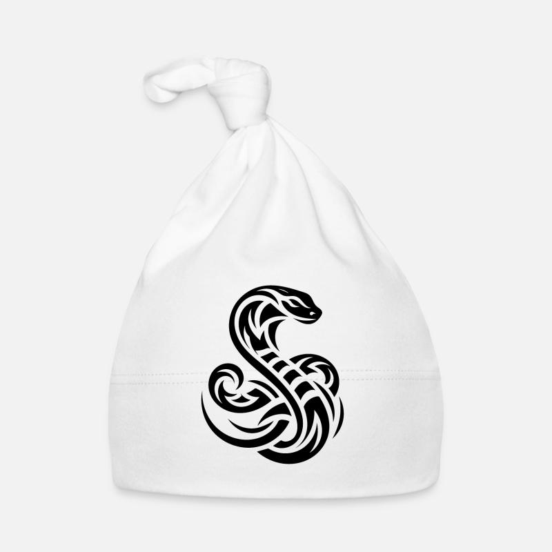 Venomous Snake Tattoo Organic Baby Cap