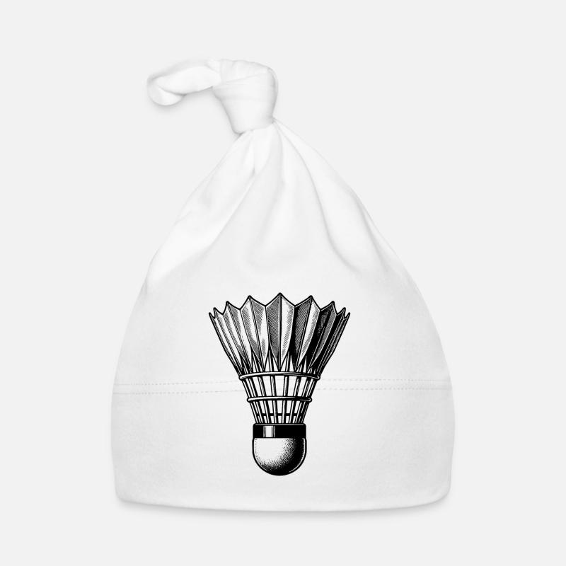 Style de tatouage de balle de badminton rapide Bonnet bio Bébé