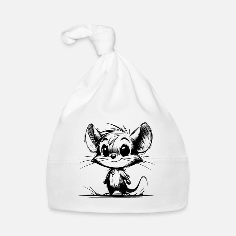 Cute Kids Baby Mouse Organic Baby Cap