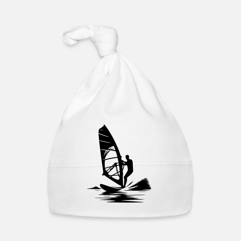 Surf technique with wind power, wind and sea breeze Organic Baby Cap