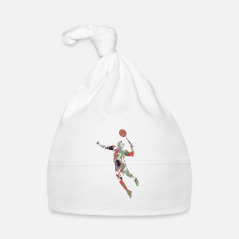 Badminton - Baby Bio-Mütze - Weiß