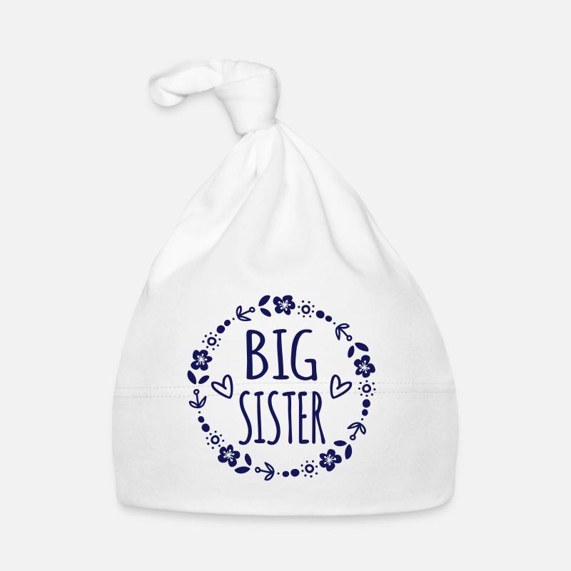 Große Kleine Schwester Geschenkidee Schwestern Baby Bio-Mütze