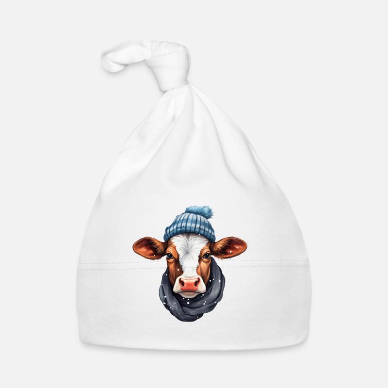 Fête de l’hiver des vaches Bonnet bio Bébé