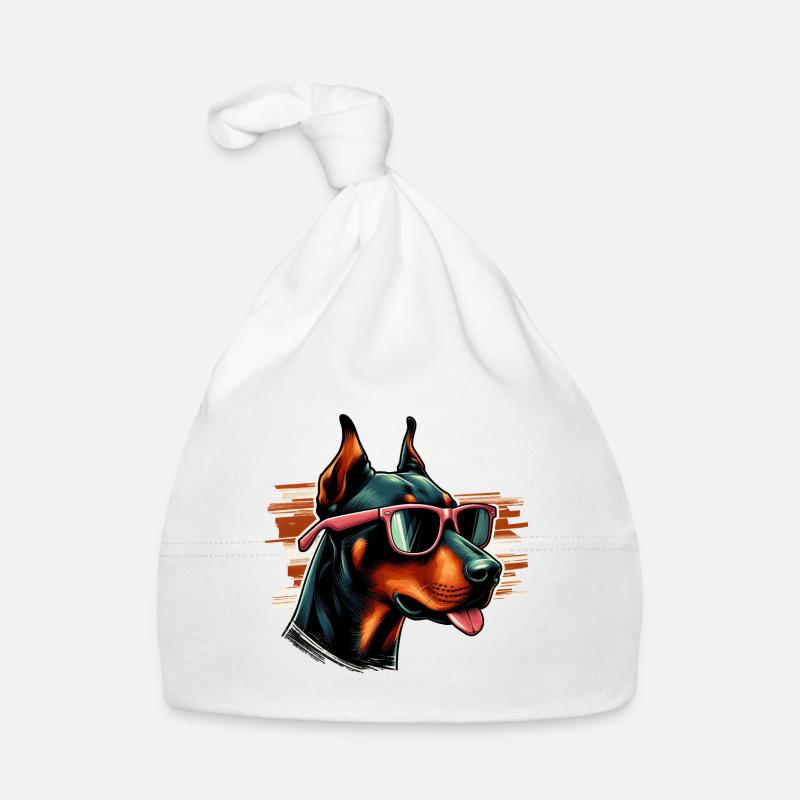 Doberman Pinscher Le Modèle Bonnet bio Bébé