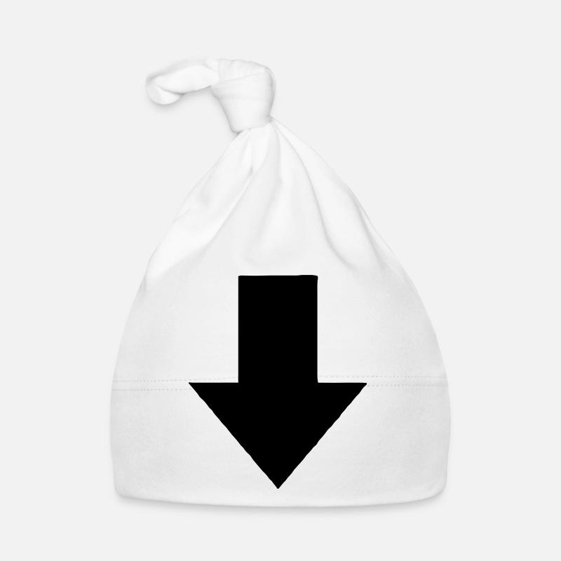 Pfeil - Baby Bio-Mütze - Weiß