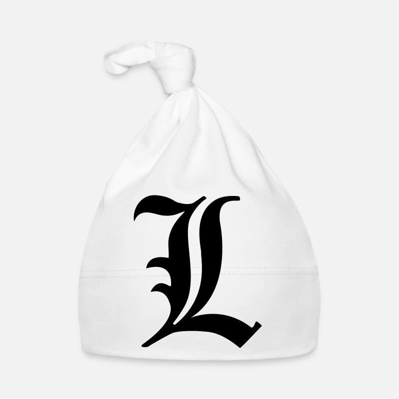L Death Note Organic Baby Cap