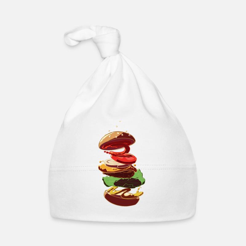 Cheeseburger Baby Bio-Mütze