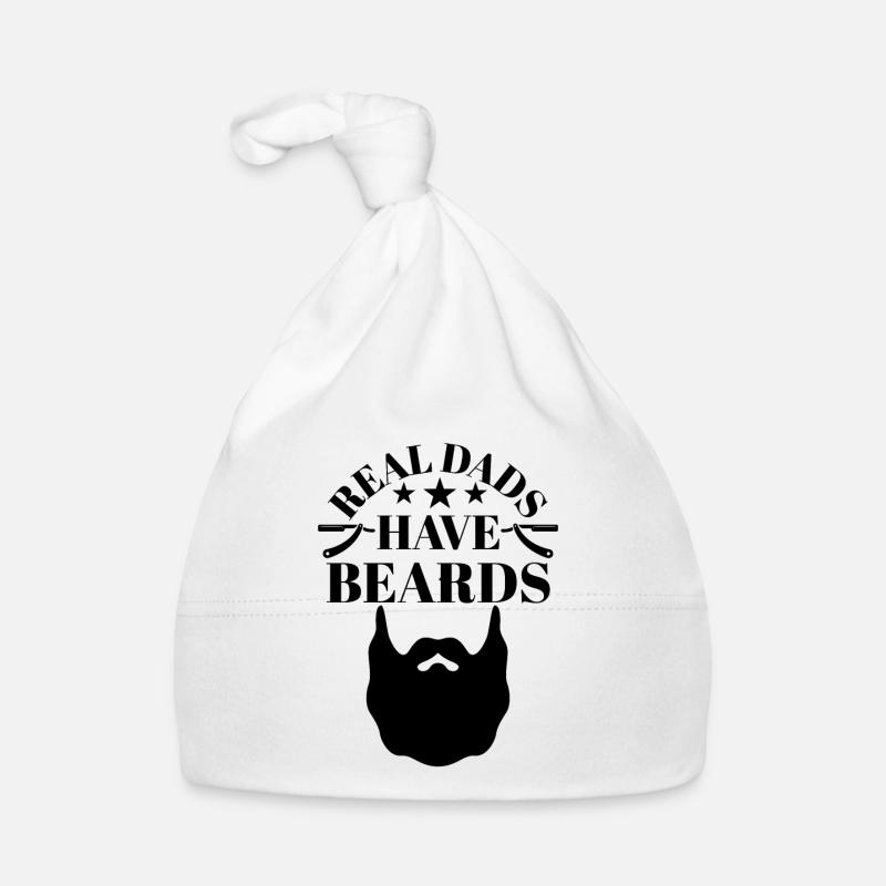 Real Dads have Beards Bonnet bio Bébé