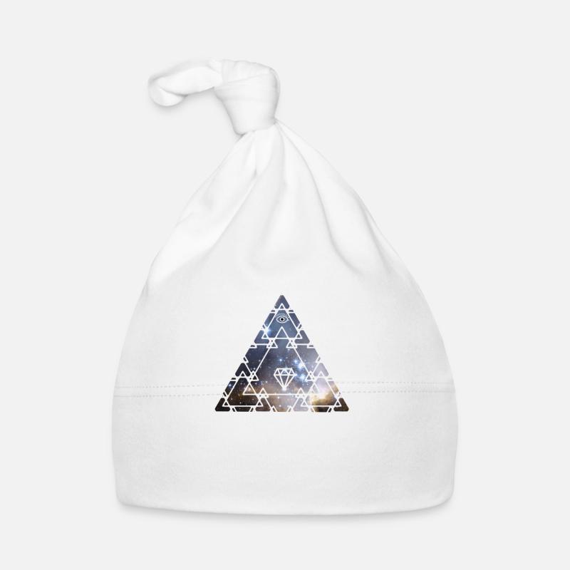 Illuminati Pyramide oeil univers Alien Nerd pc Bonnet bio Bébé