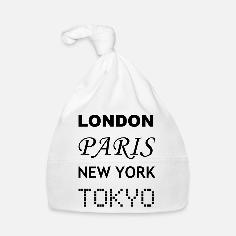 Londres, Paris, New York, Tokyo Bonnet bio Bébé