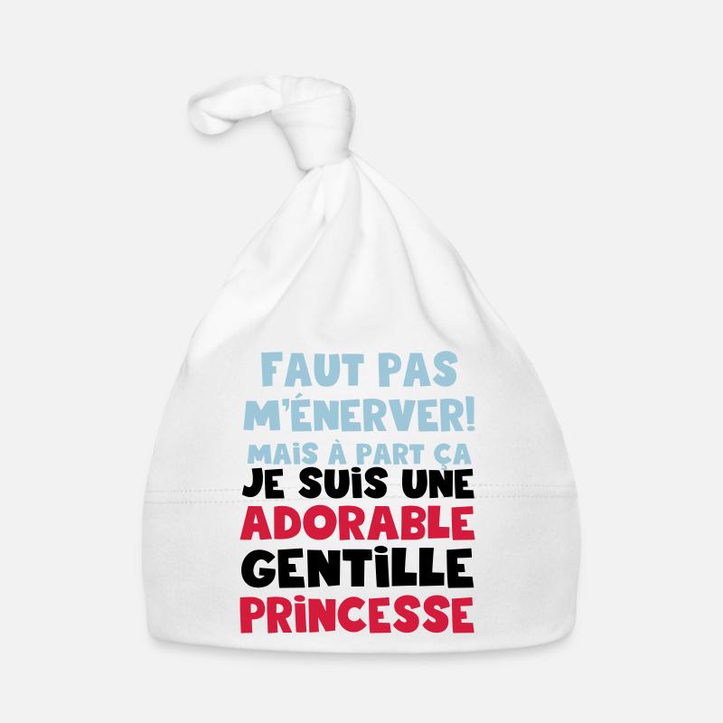 une adorable gentille princesse Bonnet bio Bébé