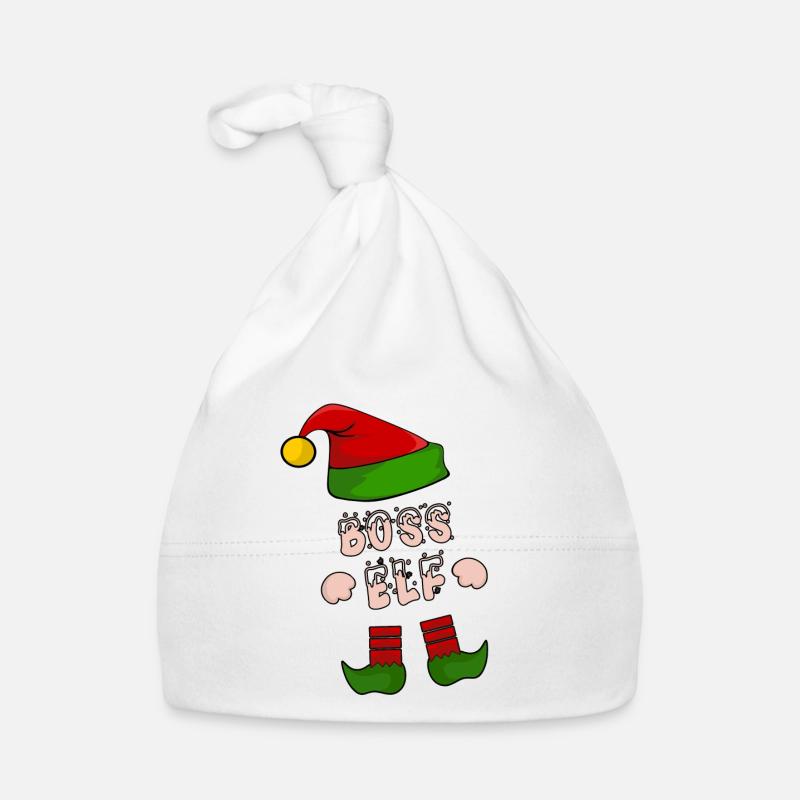 Boss; Chef; Elf; Elfe; Elfe Weihnachts Geschenk Baby Bio-Mütze