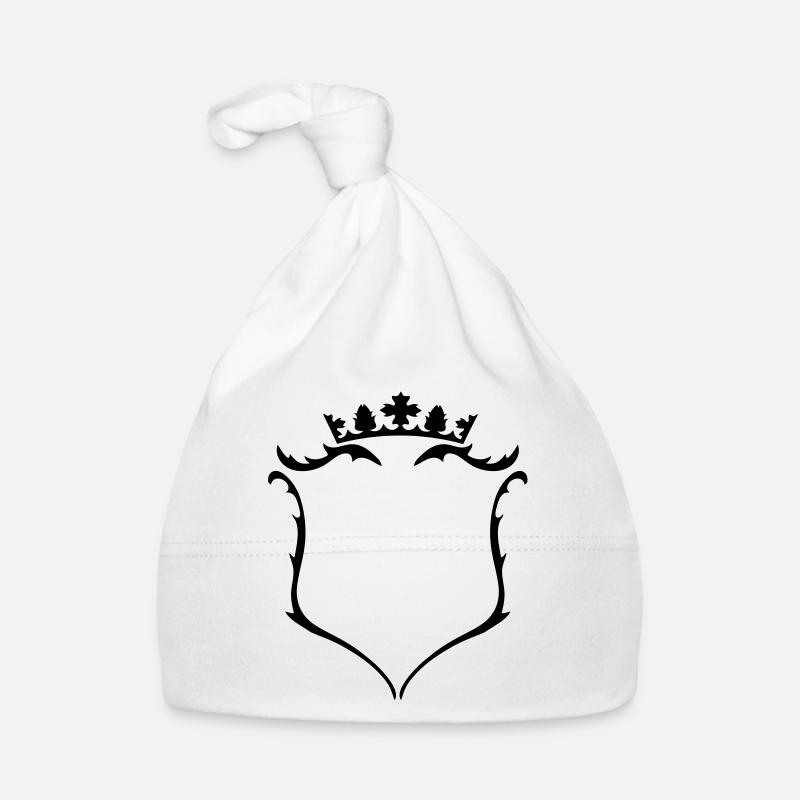 Wappen mit Krone Baby Bio-Mütze