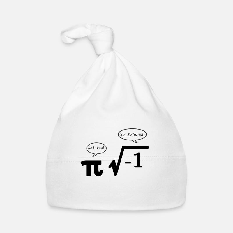 Get Real - Be Rational Pi und Wurzel Zeichen Nerd Baby Bio-Mütze