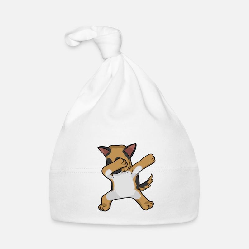 Schäferhund dabbing german sheperd Baby Bio-Mütze