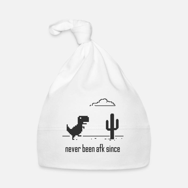 Niemals Afk Nerd Internet Wlan Dino Zocker Baby Bio-Mütze