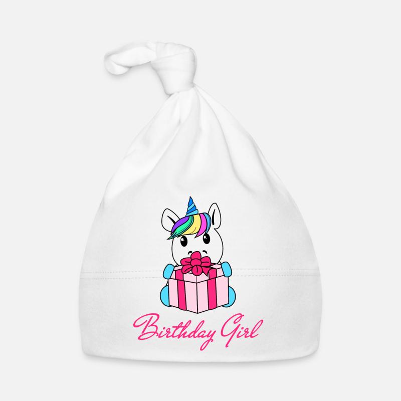 Fille d'anniversaire Licorne Bonnet bio Bébé