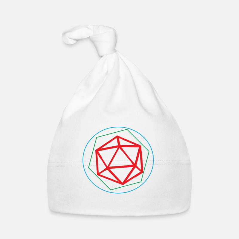 D20 Dice Evolution RPG Game Gift - Organic Baby Cap - white